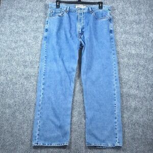 Levi's 505 Regular Fit Jeans Mens 38x30 Blue Medium Wash Straight Leg Denim